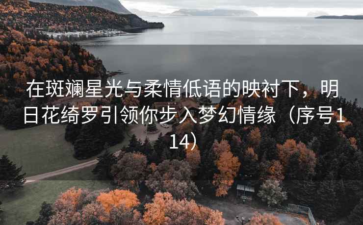 在斑斓星光与柔情低语的映衬下，明日花绮罗引领你步入梦幻情缘（序号114）